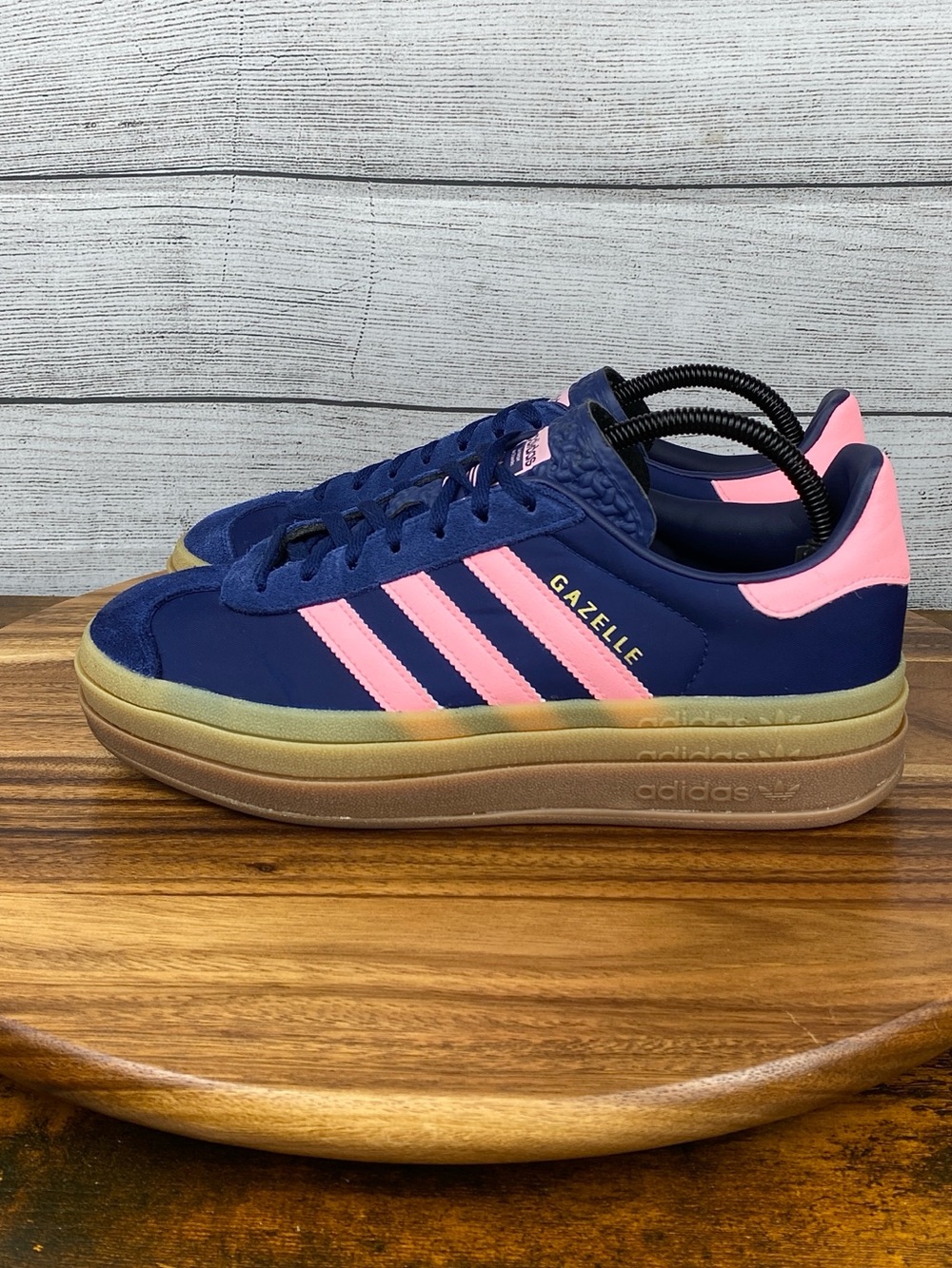 adidas Gazelle Bold Dark Blue Pink Spark Shoes IG4390 Women’s Sneaker Size 9